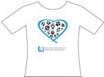T-shirt cuore e impronte